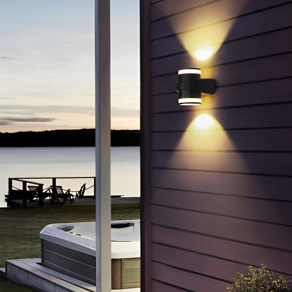 Round Up and Dawn Light LED Waterproof Black Outdoor Wall Washer Lights 6