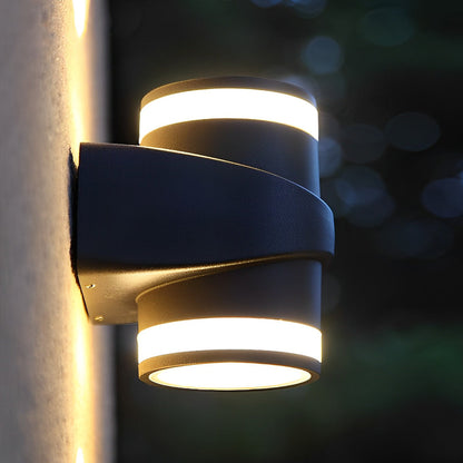 Round Up and Dawn Light LED Waterproof Black Outdoor Wall Washer Lights 7