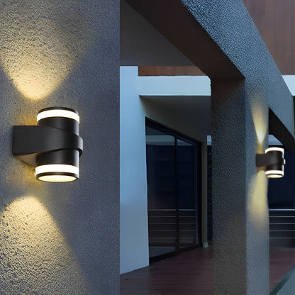 Round Up and Dawn Light LED Waterproof Black Outdoor Wall Washer Lights 8