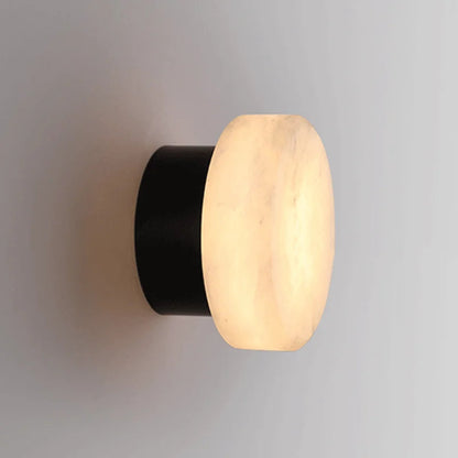 LuxRoyale Luxury Spanish Natural Marble Circular Wall Lamp