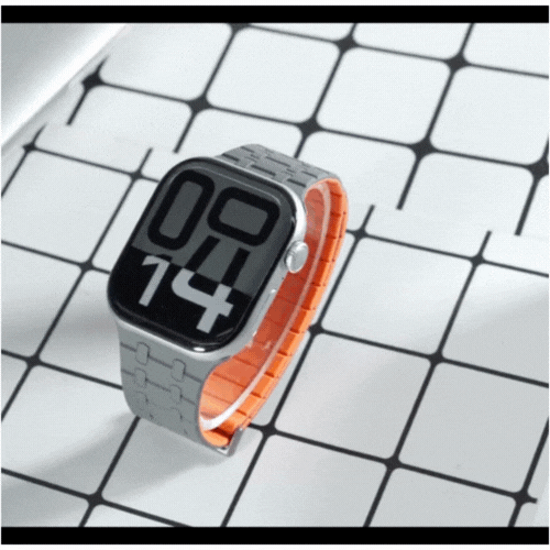 RoyaleGlow AP Magnetic Silicone Band For Apple Watch