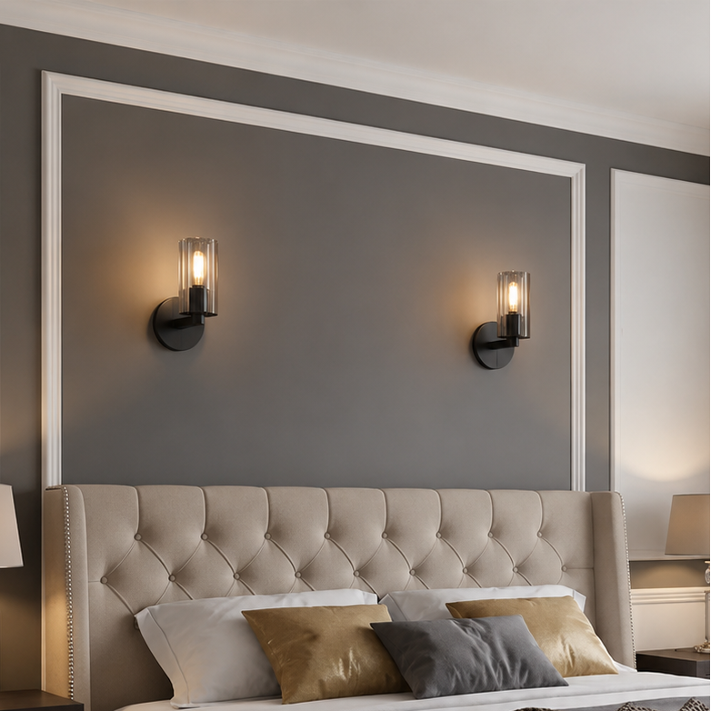 RoyaleGlow Modern Brass Linear Vanity Light with Clear Glass Shades
1