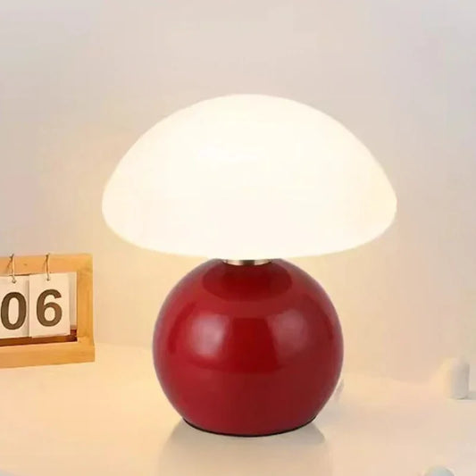 RoyaleGlow USB Decorative Table Lamp – Minimalist Night Light - Red