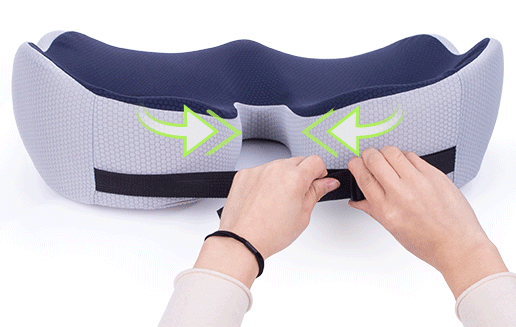 Royaleva Adjustable Memory Foam Sit Bone Relief Cushion