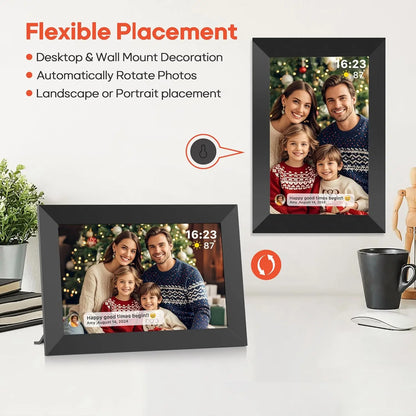 Royallure 10.1 Inch Smart WiFi Digital Photo Frame with 32GB/64GB Storage and IPS HD Touch Screen 3