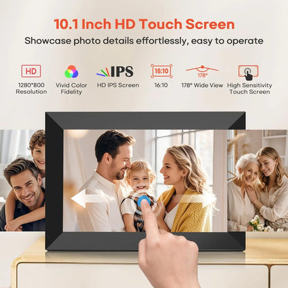 Royallure 10.1 Inch Smart WiFi Digital Photo Frame with 32GB/64GB Storage and IPS HD Touch Screen 4
