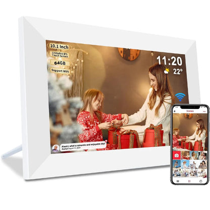 Royallure 10.1 Inch Smart WiFi Digital Photo Frame with 32GB/64GB Storage and IPS HD Touch Screen 6