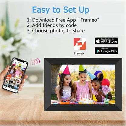 Royallure 10.1 Inch Smart WiFi Digital Photo Frame with 32GB/64GB Storage and IPS HD Touch Screen 7