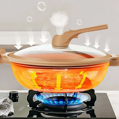 Royallure 12-Inch Non-Stick Wok with Heat-Resistant Handle – Ideal for Stir-Frying and Sautéing 4