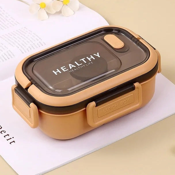 Royallure 1200ML Double Layer Bento Lunch Box with Compartments and Utensils 12
