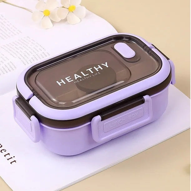Royallure 1200ML Double Layer Bento Lunch Box with Compartments and Utensils 7