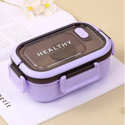 Royallure 1200ML Double Layer Bento Lunch Box with Compartments and Utensils 7