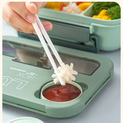 Royallure 1300ML Portable Bento Lunch Box for Kids, Leak-Proof with Utensils 3