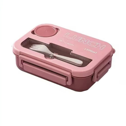 Royallure 1300ML Portable Bento Lunch Box for Kids, Leak-Proof with Utensils 6