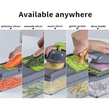 Royallure 14-in-1 Vegetable Slicer and Cutter – Multi-Functional Tomato and Onion Slicer for Effortless Food Preparation 5