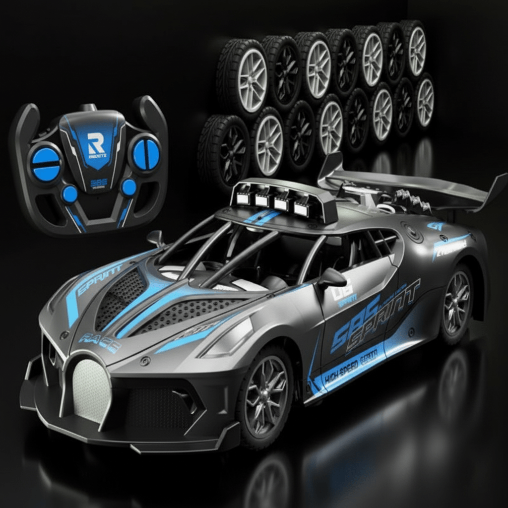 Royelux 1:18 Scale RC Drift Car for Kids with Easy Remote Control and ...