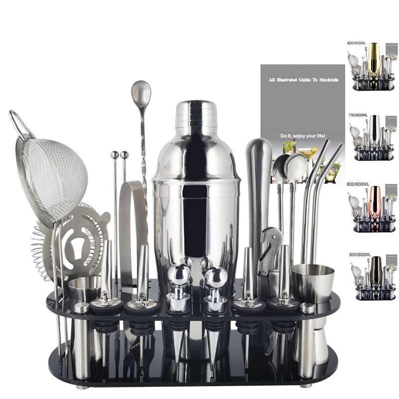 Royallure 22-Piece Cocktail Shaker Set, Professional Mixology Bar Tool Kit 1