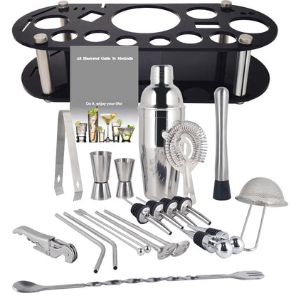 Royallure 22-Piece Cocktail Shaker Set, Professional Mixology Bar Tool Kit 2