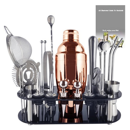 Royallure 22-Piece Cocktail Shaker Set, Professional Mixology Bar Tool Kit 22