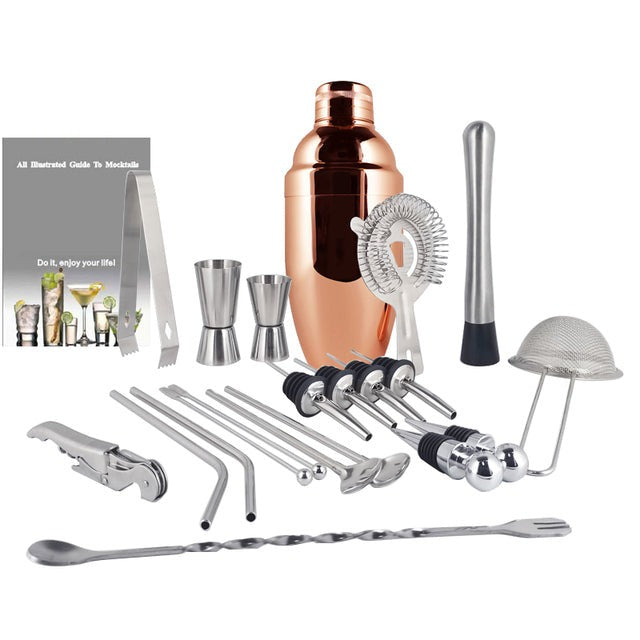 Royallure 22-Piece Cocktail Shaker Set, Professional Mixology Bar Tool Kit 27