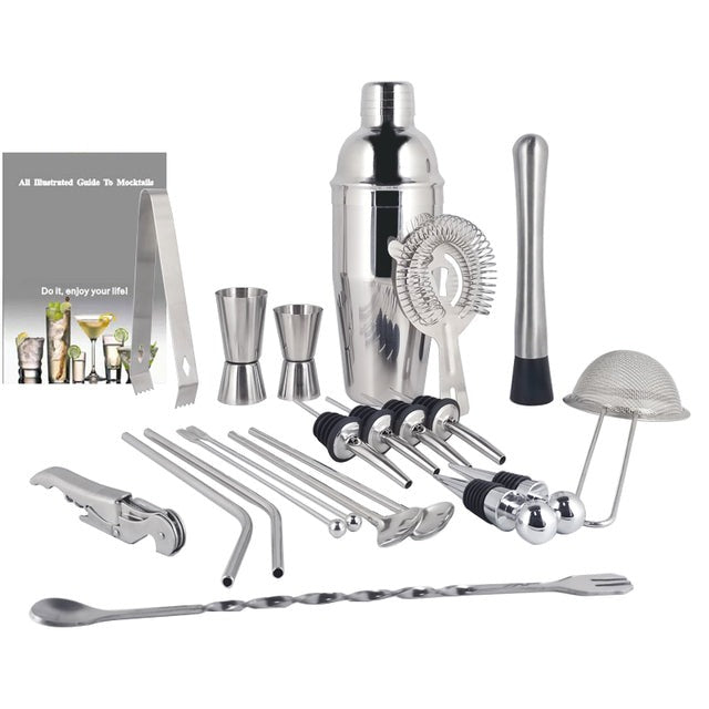 Royallure 22-Piece Cocktail Shaker Set, Professional Mixology Bar Tool Kit 31
