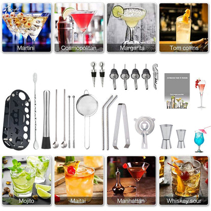Royallure 22-Piece Cocktail Shaker Set, Professional Mixology Bar Tool Kit 4