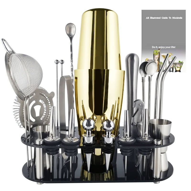 Royallure 22-Piece Cocktail Shaker Set, Professional Mixology Bar Tool Kit 5