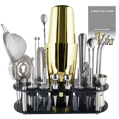 Royallure 22-Piece Cocktail Shaker Set, Professional Mixology Bar Tool Kit 5