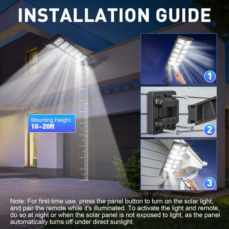 Royallure 250W LED Solar Street Light with Motion Sensor – Eco-Friendly Outdoor Solar Street Lamp for Enhanced Illumination 5