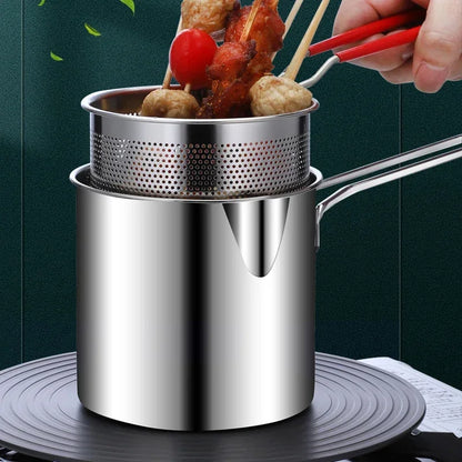 Royallure 304 Stainless Steel Frying Pan Set – Multi-Functional Kitchen Cooking Tool for Frying and Boiling 1