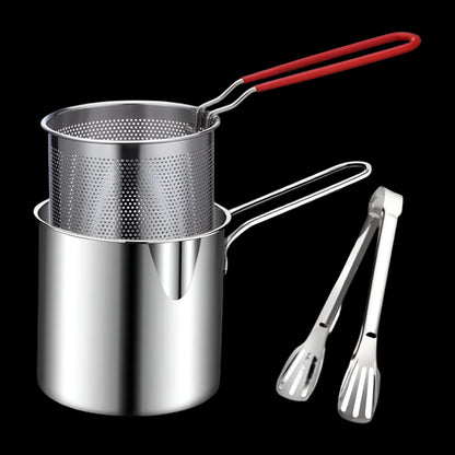 Royallure 304 Stainless Steel Frying Pan Set – Multi-Functional Kitchen Cooking Tool for Frying and Boiling 7