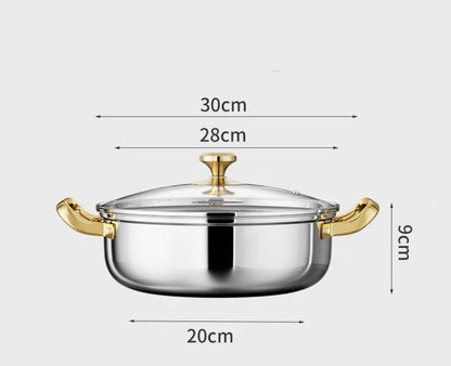 Royallure 30cm Non-Stick Frying Pan with Tempered Glass Lid – Best Non Stick Pan for Induction and Gas Stoves 7