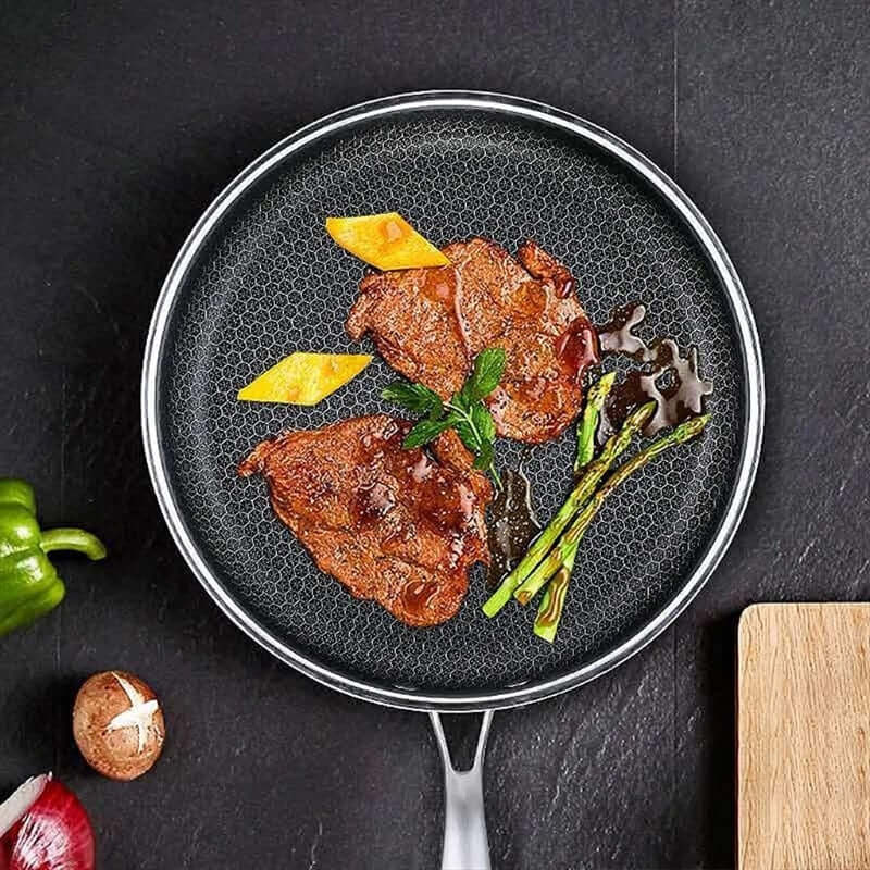 Royallure 30cm Stainless Steel Non-Stick Frying Pan - Best Non Stick Pan for Effortless Cooking 2