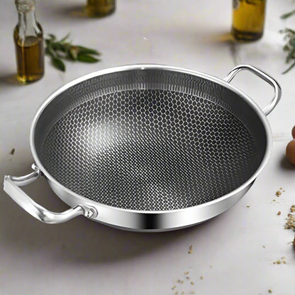 Royallure 32cm Non-Stick Frying Pan with Honeycomb Bottom – Best Non Stick Pan for Induction and Gas Stoves 6