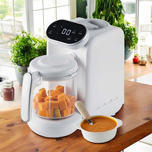 Royallure 5-in-1 Baby Food Maker – Steamer and Blender for Easy Food Puree and Sterilizing, Safe Tritan Container, Intuitive Touch Panel 0