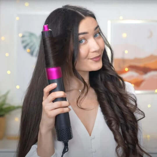 Royallure 5-in-1 Hair Dryer with Curling Iron and Volumizing Brush for All Hair Types – Coanda Effect Technology 3
