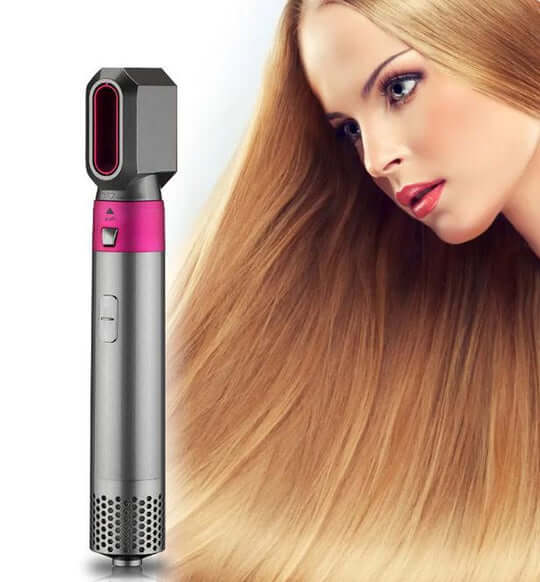 Royallure 5-in-1 Hair Dryer with Curling Iron and Volumizing Brush for All Hair Types – Coanda Effect Technology 7