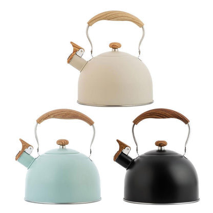 Royallure 85oz Stainless Steel Whistling Tea Kettle for Stovetop Induction Cooking 2