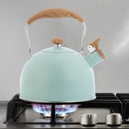 Royallure 85oz Stainless Steel Whistling Tea Kettle for Stovetop Induction Cooking 3