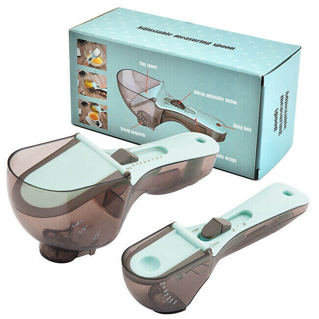 Royallure Adjustable 6-in-1 Measuring Cups and Spoons Set – Food-Grade, Multi-functional Kitchen Tool for Precise Ingredient Measurement 0