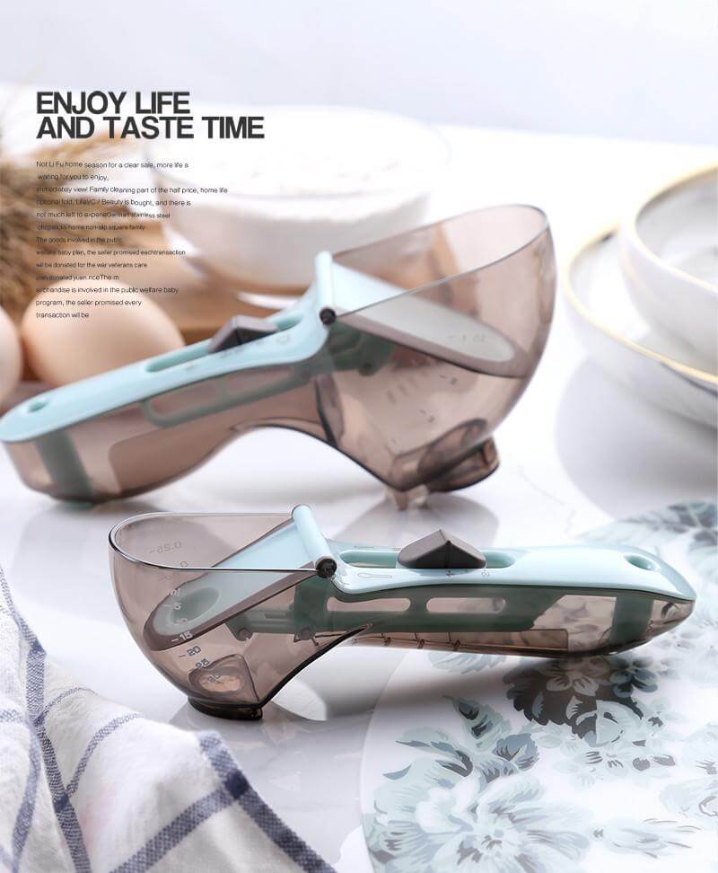 Royallure Adjustable 6-in-1 Measuring Cups and Spoons Set – Food-Grade, Multi-functional Kitchen Tool for Precise Ingredient Measurement 4