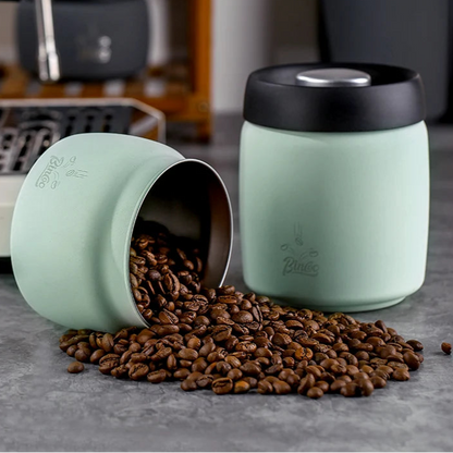 Royallure Airtight Coffee Canister – Stainless Steel Storage Container for Coffee Beans, Manual Vacuum Seal for Freshness 0