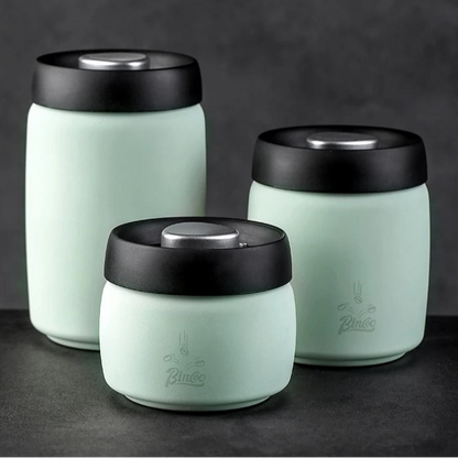 Royallure Airtight Coffee Canister – Stainless Steel Storage Container for Coffee Beans, Manual Vacuum Seal for Freshness 1