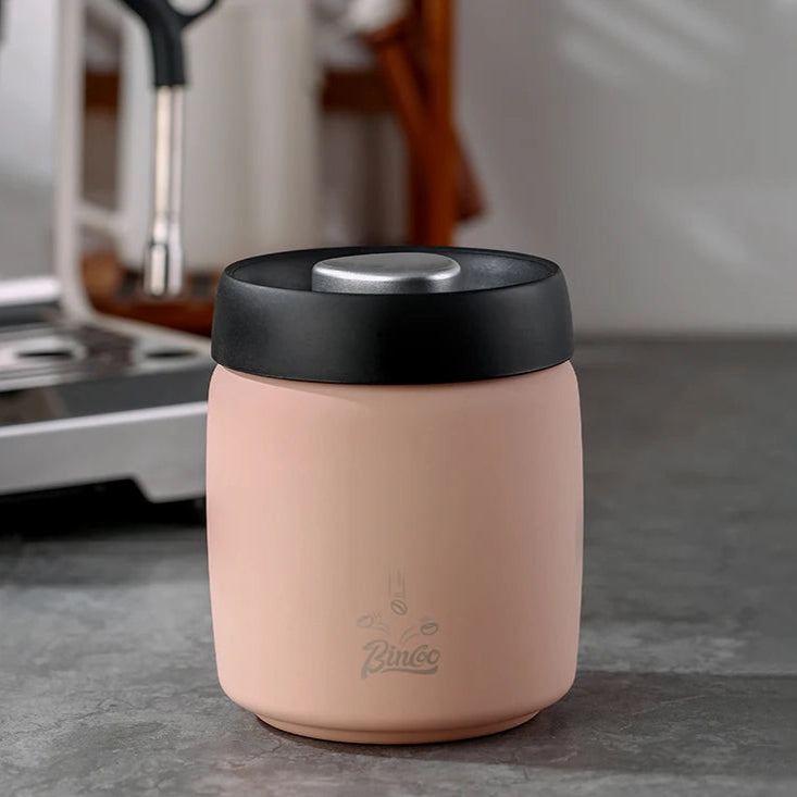 Royallure Airtight Coffee Canister – Stainless Steel Storage Container for Coffee Beans, Manual Vacuum Seal for Freshness 14