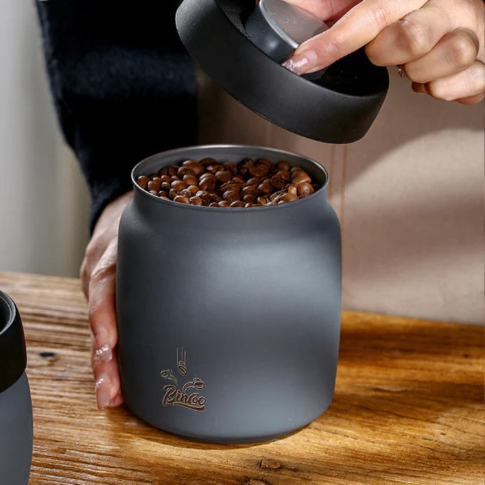 Royallure Airtight Coffee Canister – Stainless Steel Storage Container for Coffee Beans, Manual Vacuum Seal for Freshness 3