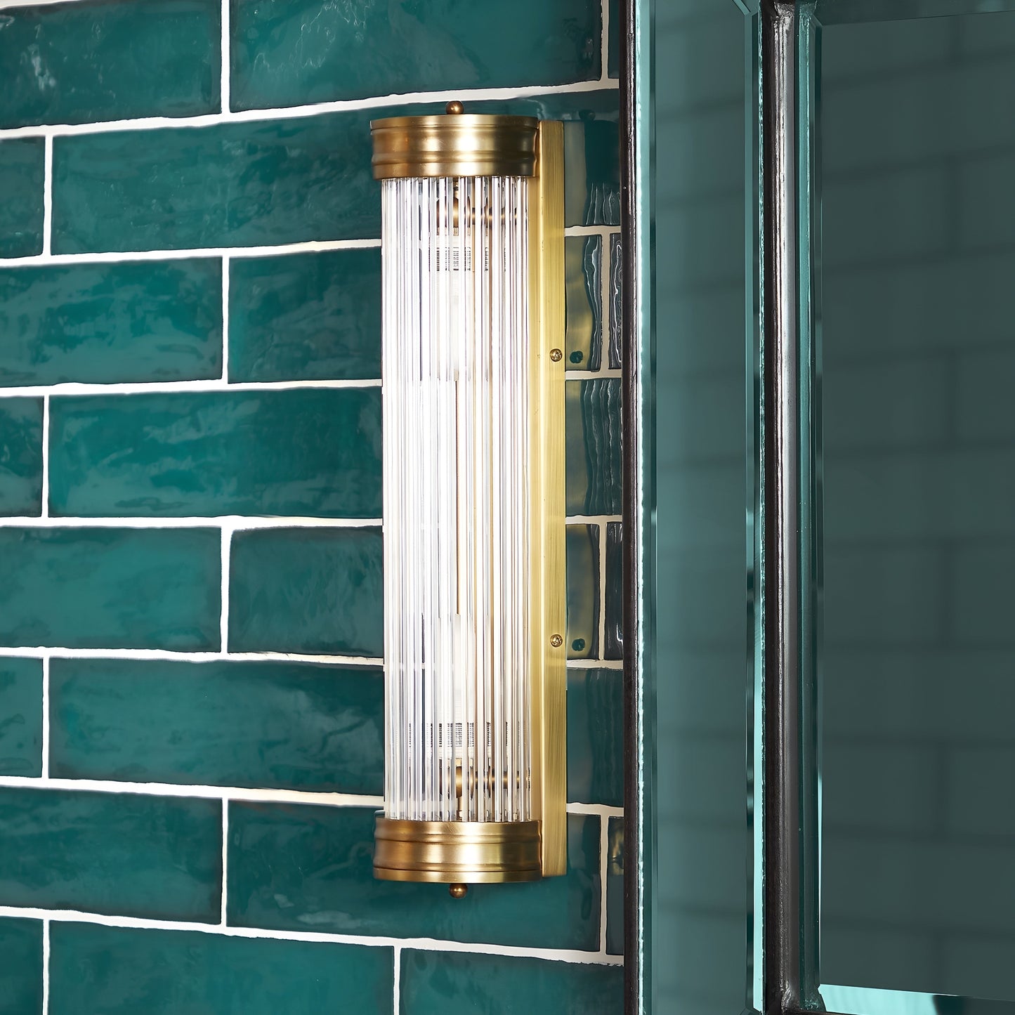 Royallure Art Deco Brass Wall Light Sconce for Bathroom and Living Room Illumination 2