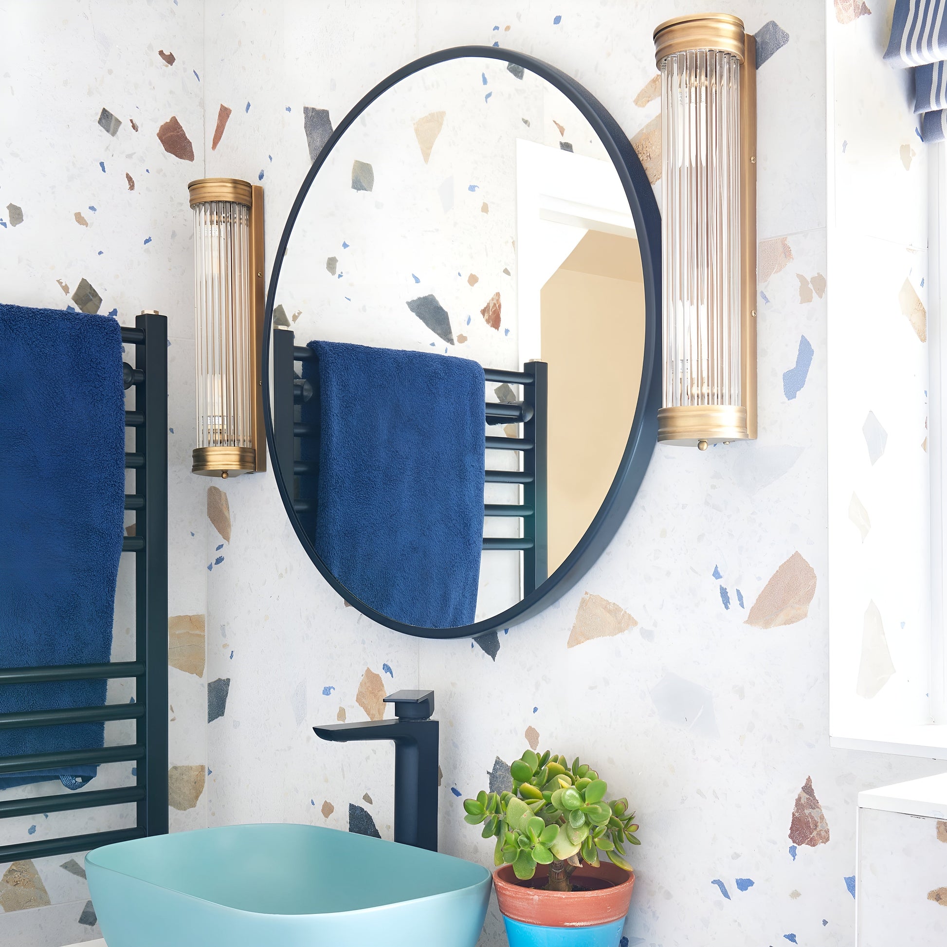 Royallure Art Deco Brass Wall Light Sconce for Bathroom and Living Room Illumination 7