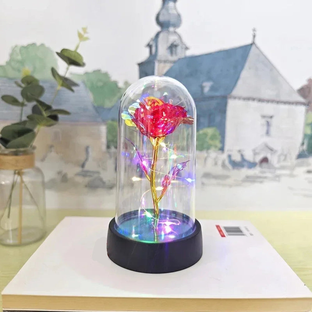 Royallure Artificial Rose LED Light Flower Arrangement for Romantic Home Decor 11