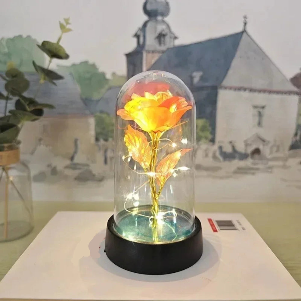 Royallure Artificial Rose LED Light Flower Arrangement for Romantic Home Decor 12