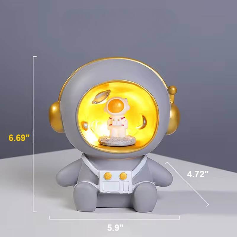 Royallure Astronaut Piggy Bank and Night Lamp for Kids – Space-Themed Design, Dual Functionality, USB or Battery Powered 4